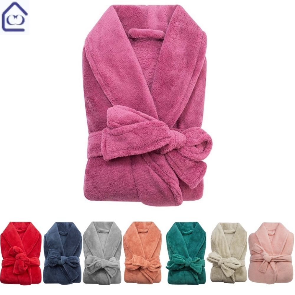 Roupão Microfibra Plush Adulto Unissex Frio Inverno Super Macio Com ou Sem Bolso Várias Cores