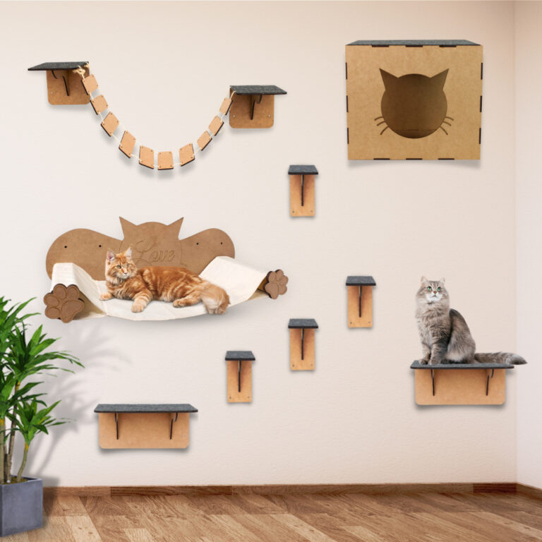 Playground de Gatos 9 Peças Brinquedo de Gato com