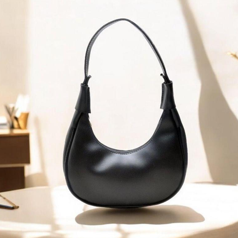 Bolsa Feminina Meia lua Baguete Salton de Ombro em
