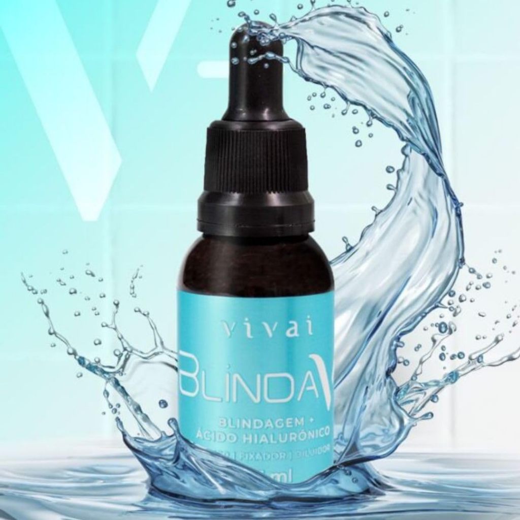 Blindagem Primer Fixador Diluidor com Ácido Hialurônico Vivai Nutrição Hidratação e Luminosidade