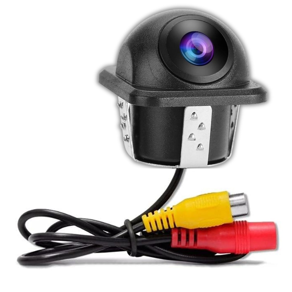 Camera De Ré E Frontal Veicular 12-14v Hd640p Prova Dagua