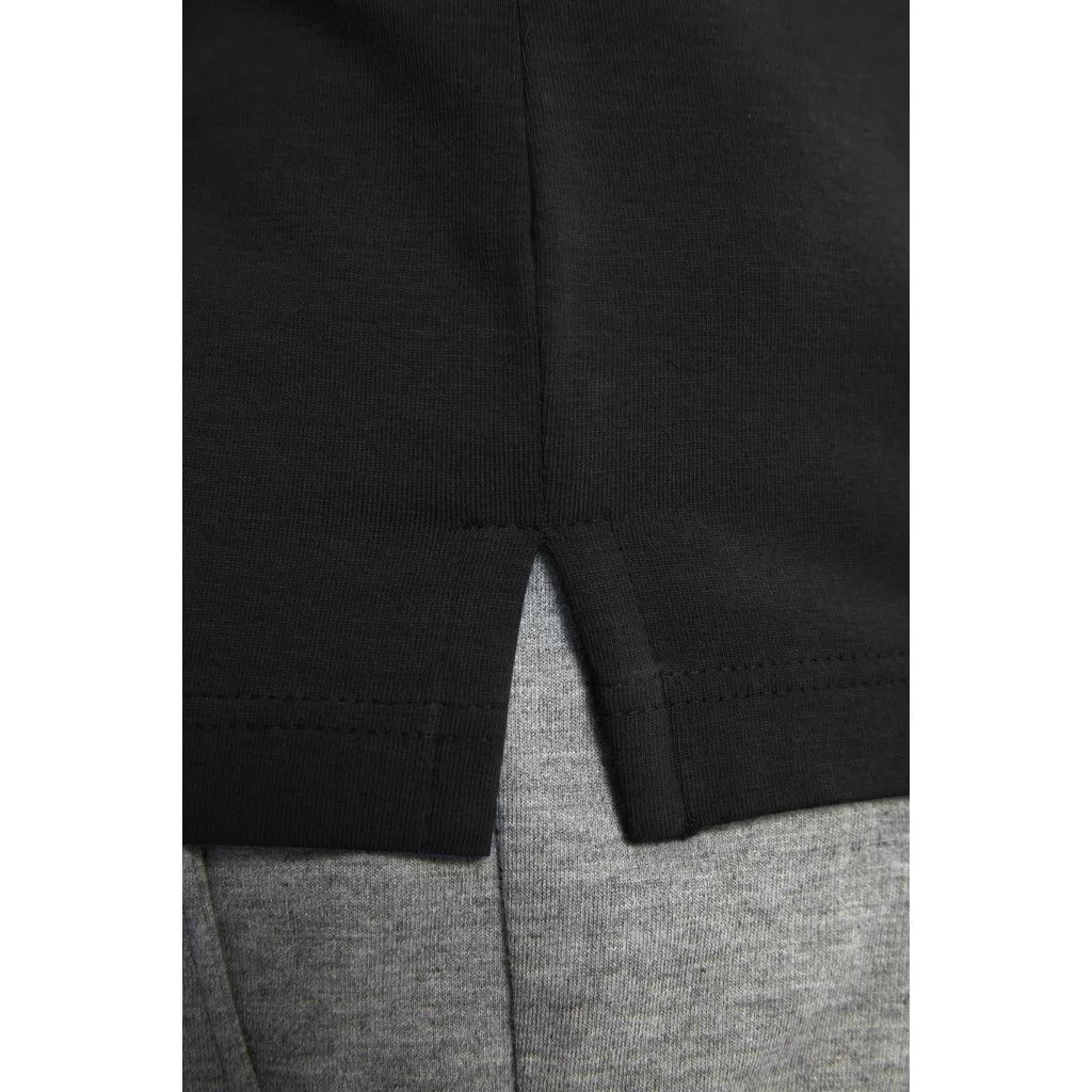 Polo Manga Curta Premium Malha Slim Fit – Preto