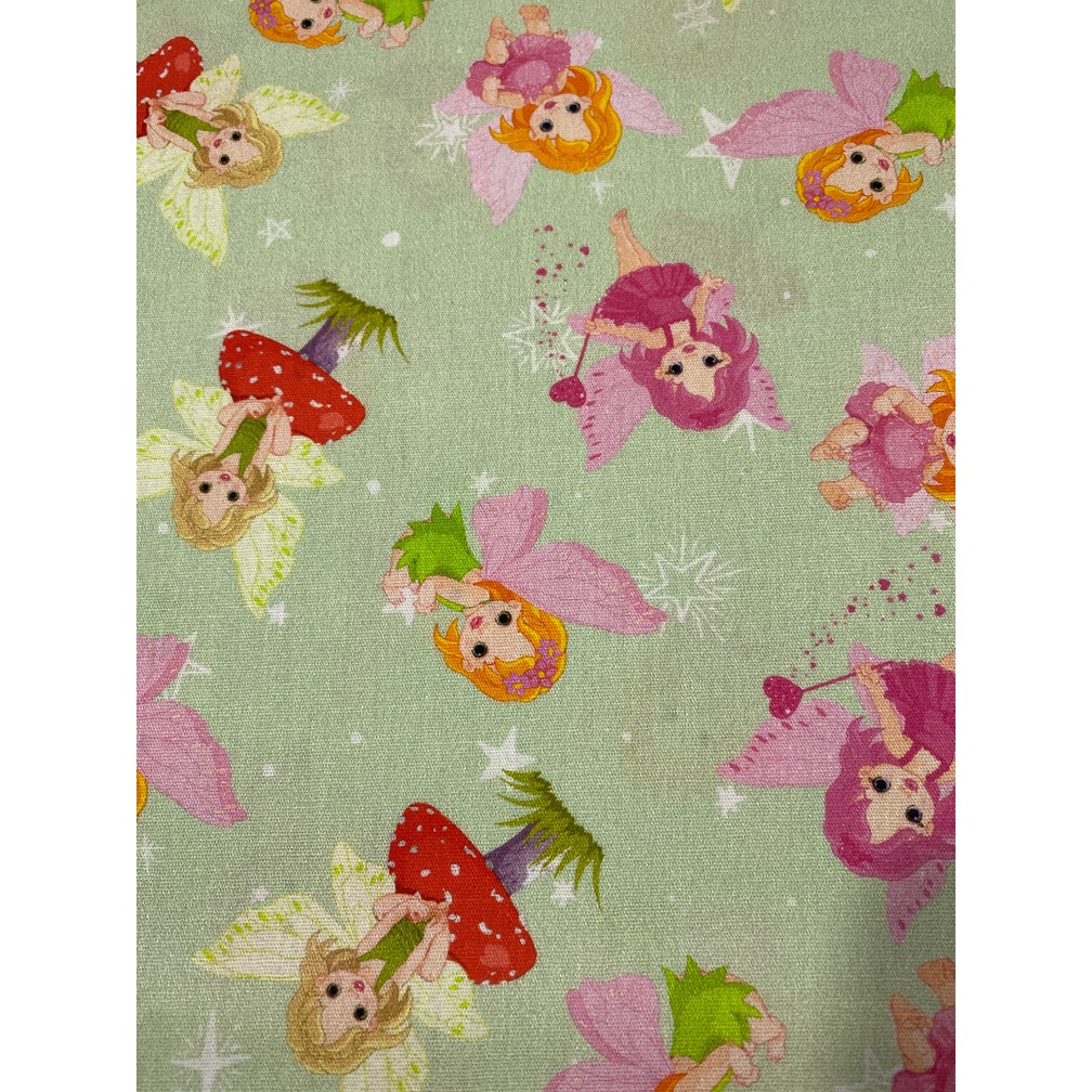 Tecido Tricoline Estampado 100% Algodão – Fadinha