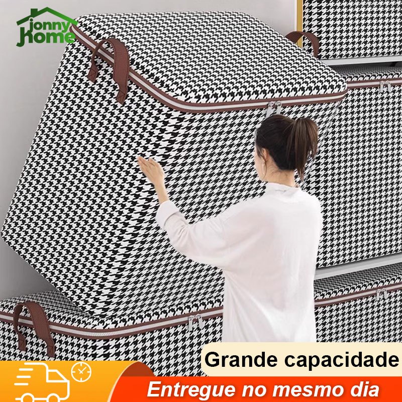155L/180L/195L Caixa Multifuncional De Armazenamento De Grande Capacidade Para Colchas E Roupas Domé