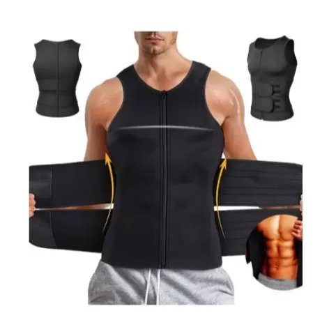 Colete De Compressão Cinta Power Masculina Abdomi