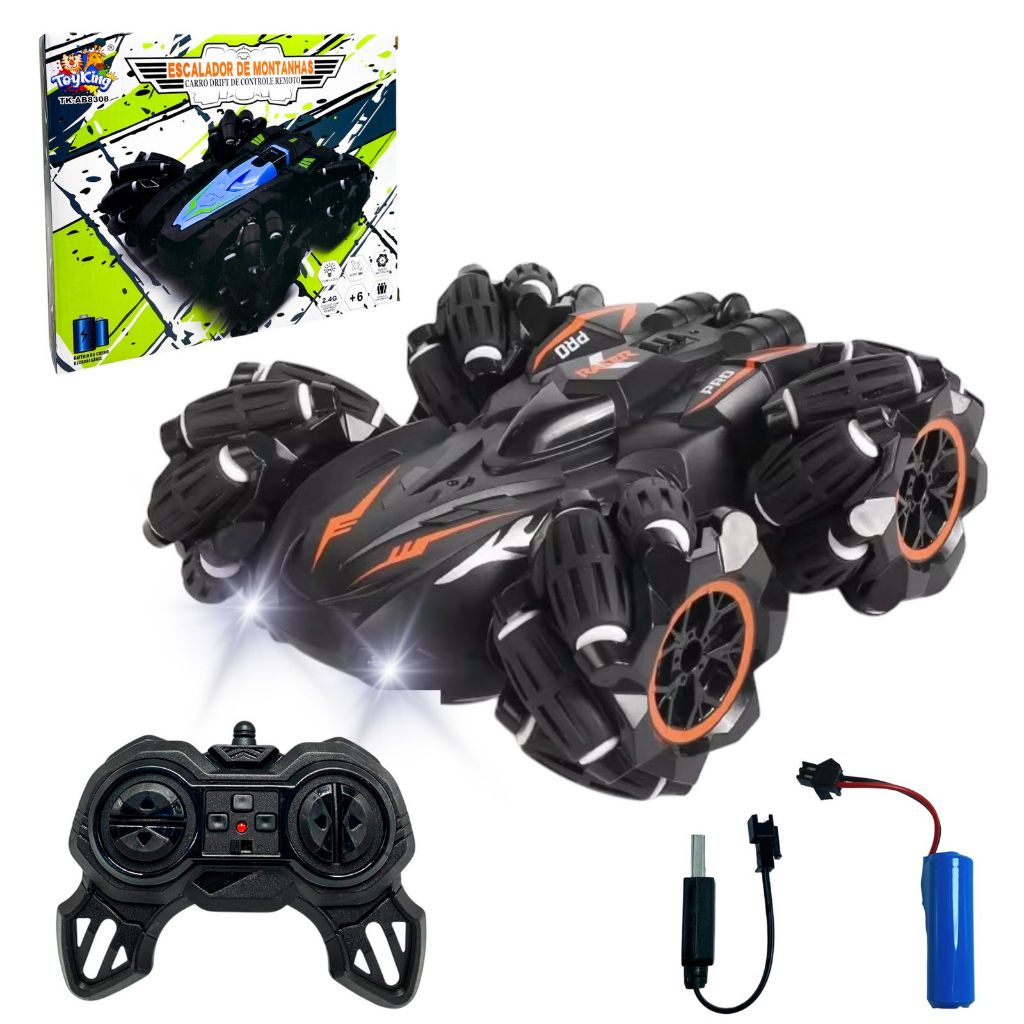 Carrinho Controle Remoto Drift Radical Brinquedos de Menino  Recarregável