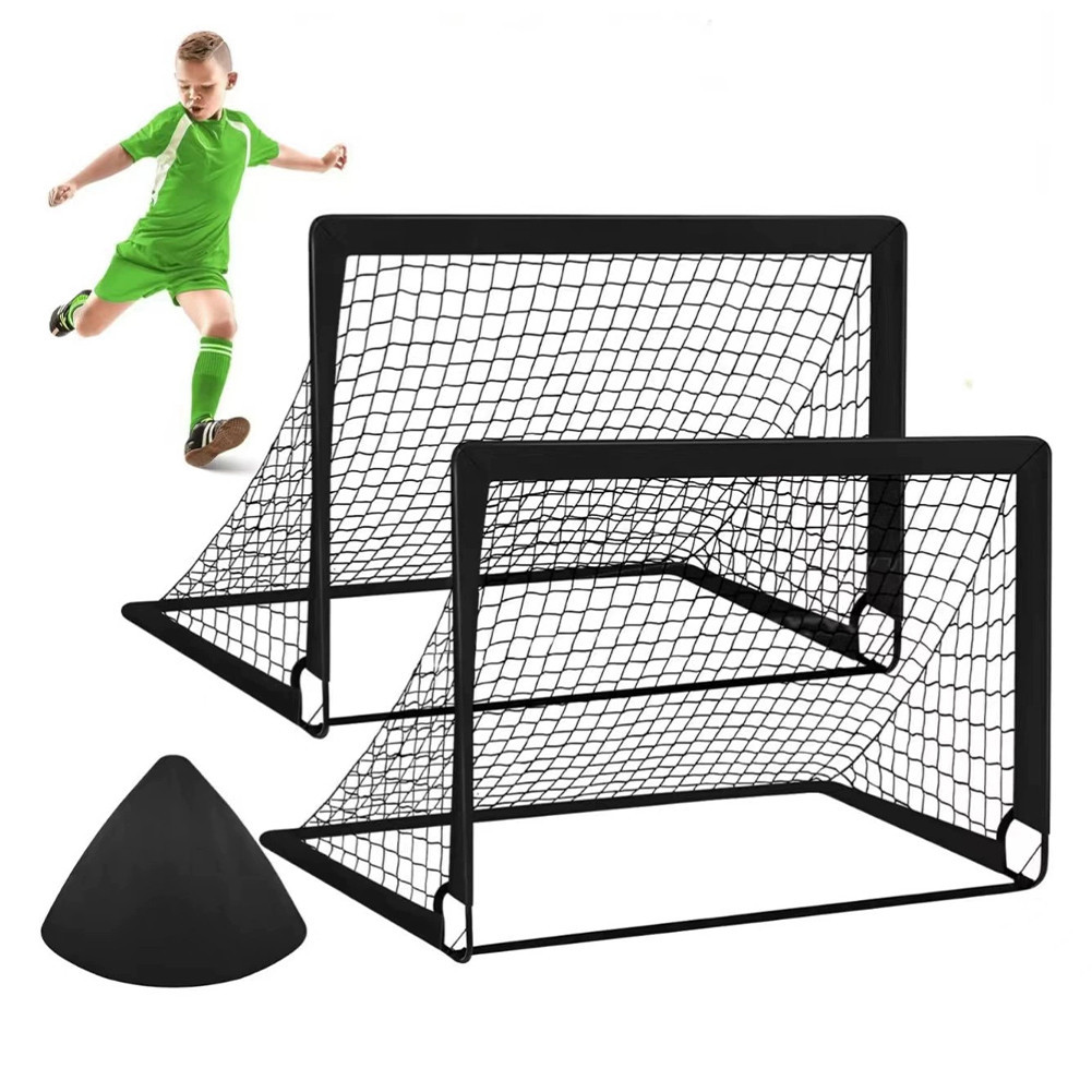 120*90*90cm Rede De Gol Portátil De Futebol Com Bolsa De Transporte Dobrável Para Prática Ao Ar Livr