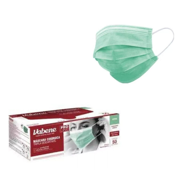 Mascara Tripla Com Elástico 50 Unidades Verde Vab