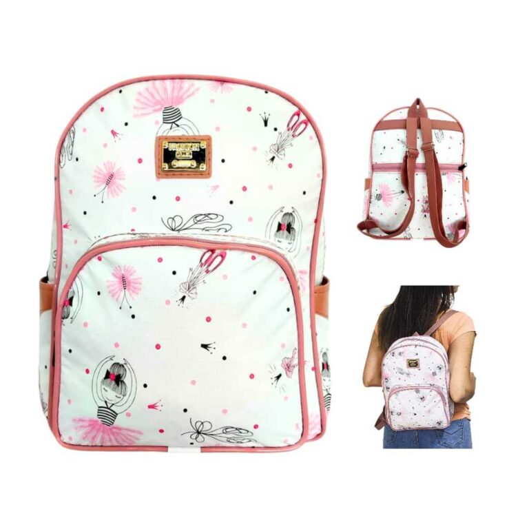 Mochila Maternidade Bailarina Bolsa de Costas para