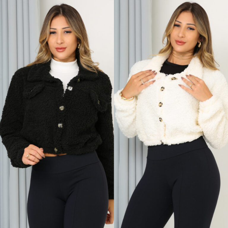Casaquinho Feminino Teddy/Casaco de Frio Pelo de C