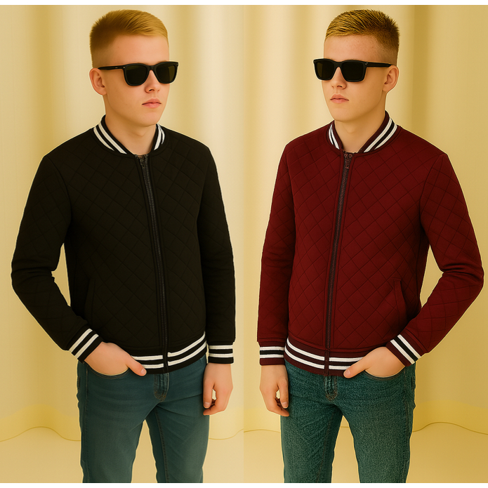 Jaqueta Menino Kit 2 Casaco Bomber Juvenil Estilos