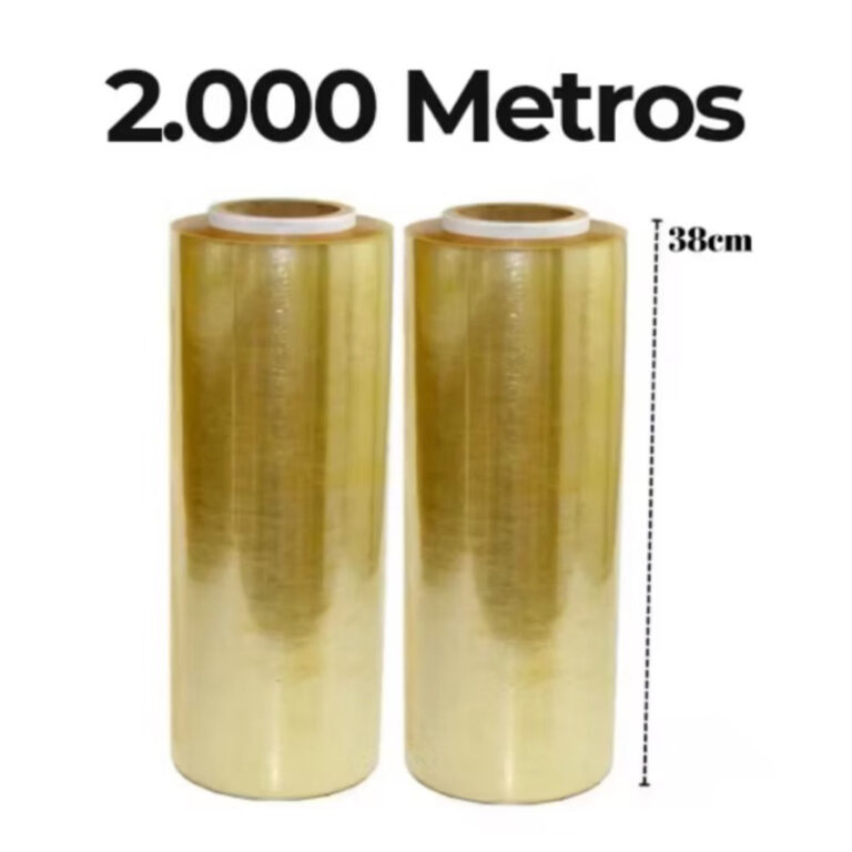 2000 Metros Rolo Bobina Plástico De Filme PVC 38c