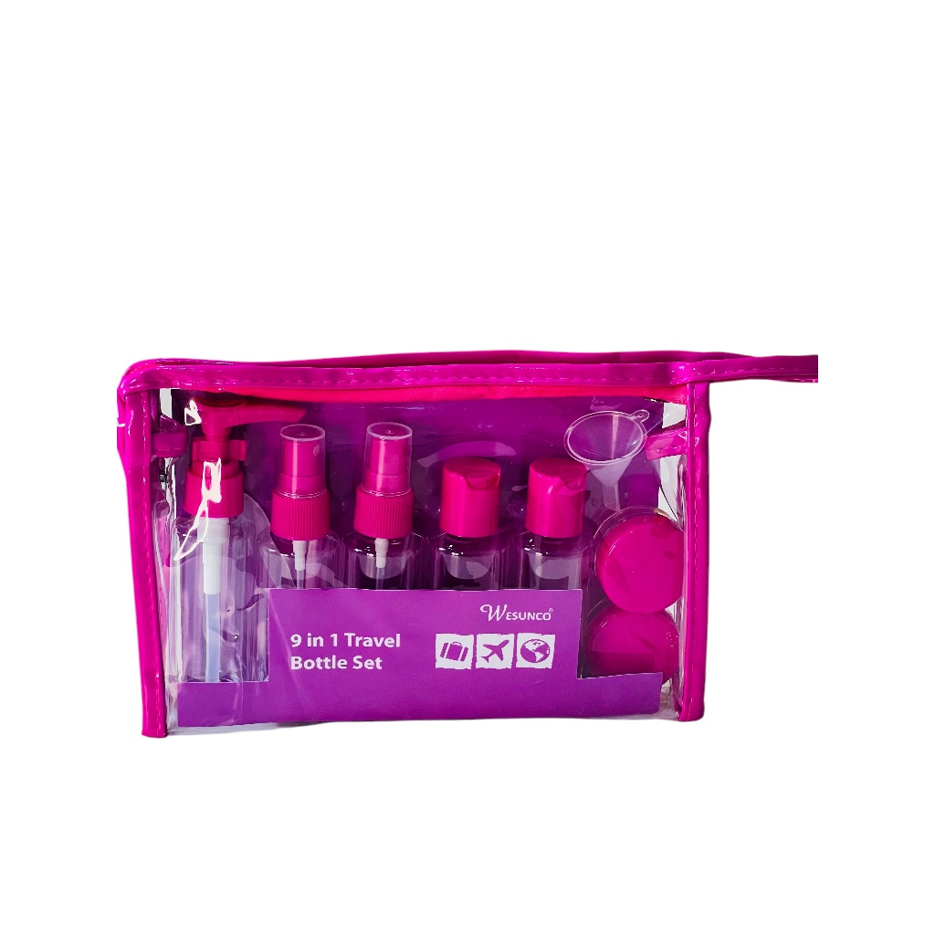 Kit Viagem Higiene 9 Frascos Spray Portatil Uso em Geral