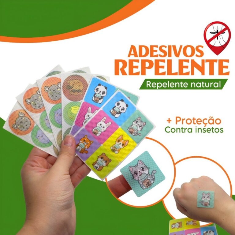 Kit 36/72/144 Adesivo Repelente Mosquito Adesivo R