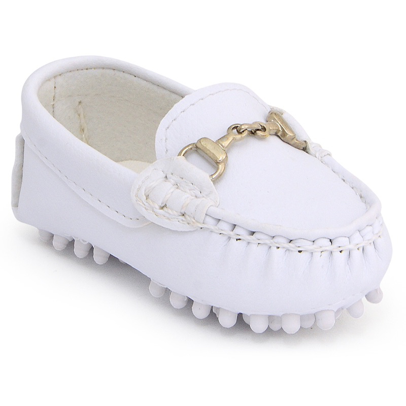 Sapatinho Para Batizado Branco Mocassim