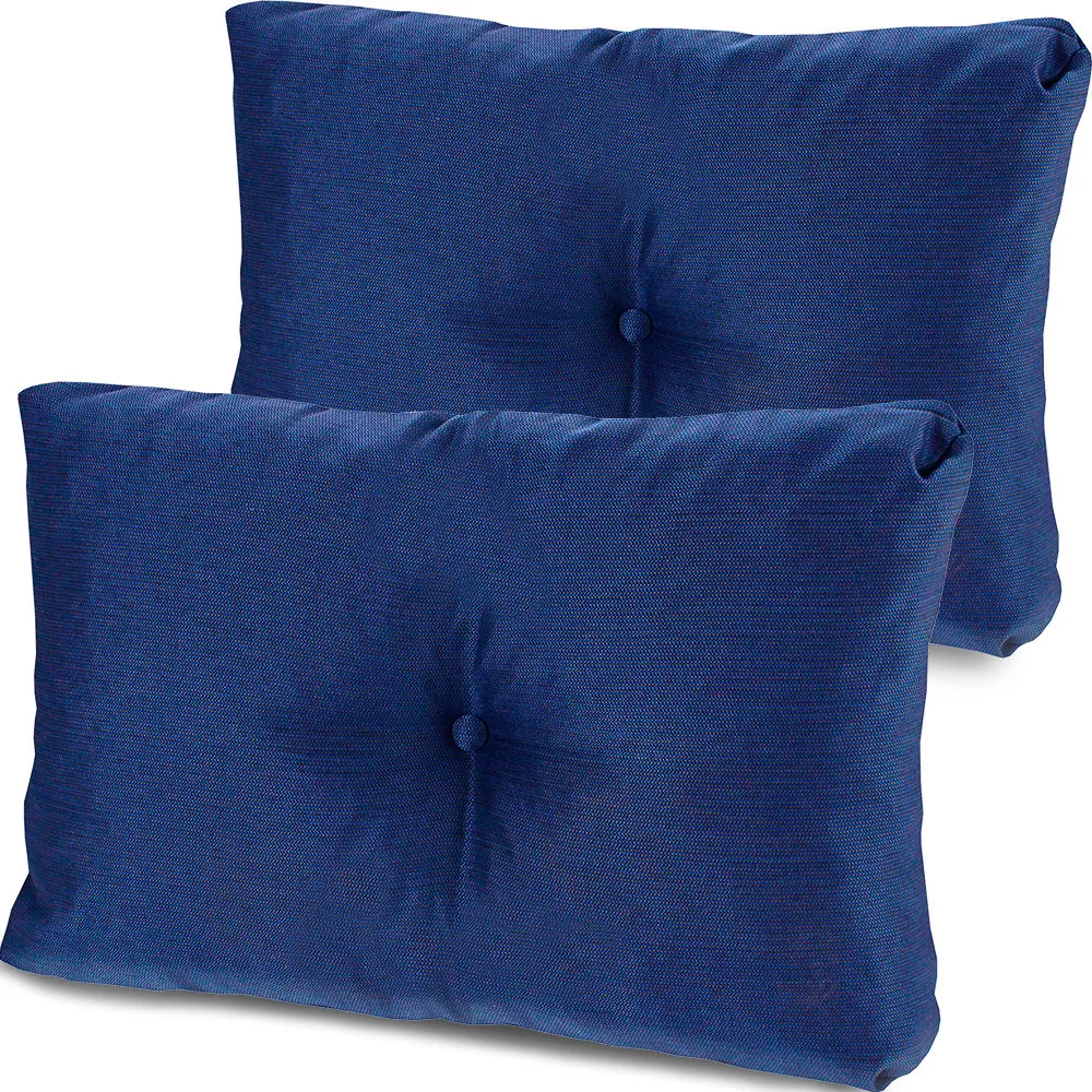 Kit 2 Peças Almofada com Enchimento Flocos de Espuma 45x65cm Bf Colchoes