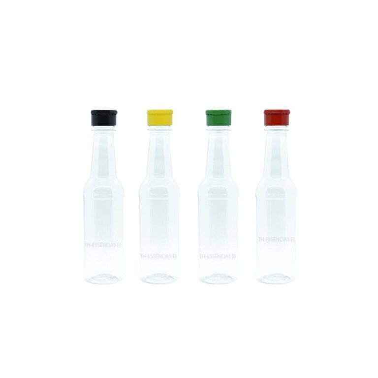 10 Garrafinha Pet 150ml Vazio Molho Pimenta Tampa 