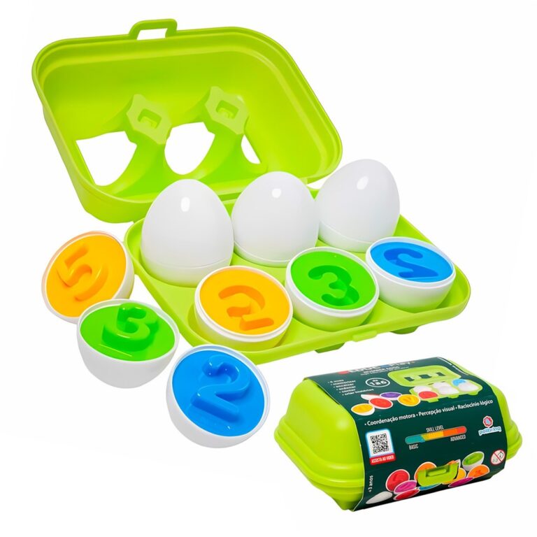Brinquedo Educativo Ovos Montessori Para Coordena