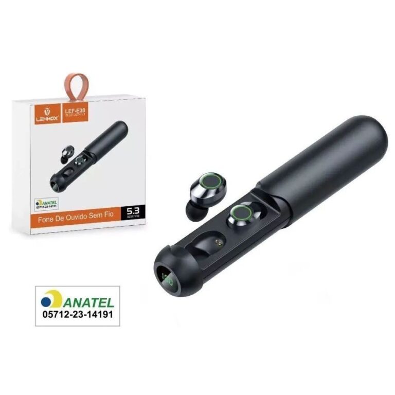 Fone De Ouvido Bluetooth Sem fio Bluetooth Com Led