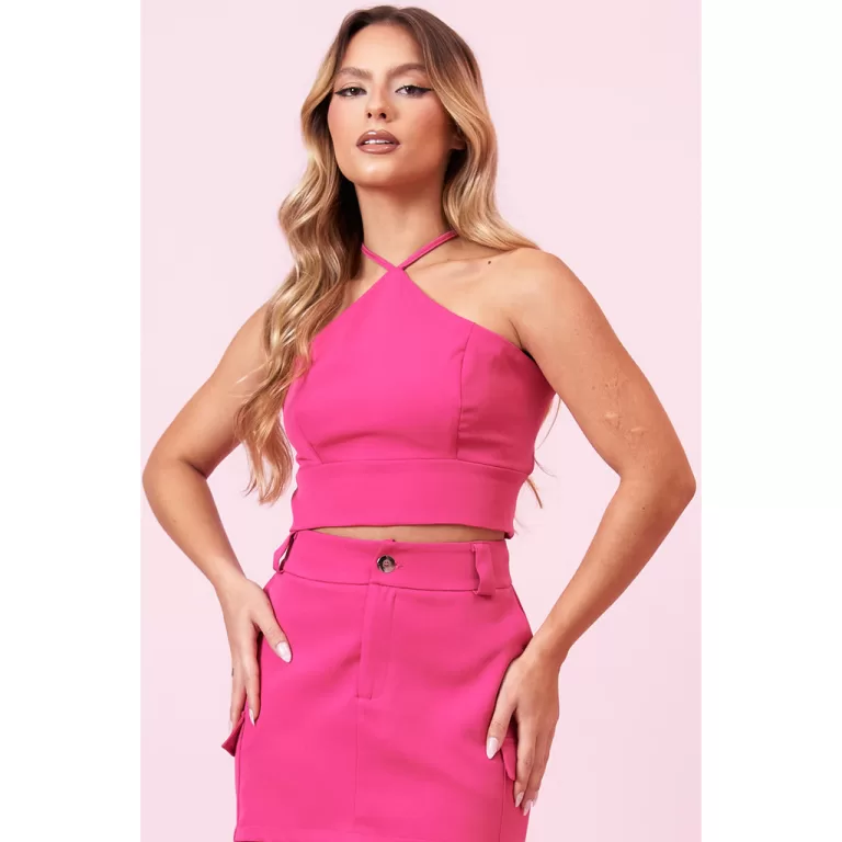 Cropped Alfaiataria Venetta Planet Girls Rosa