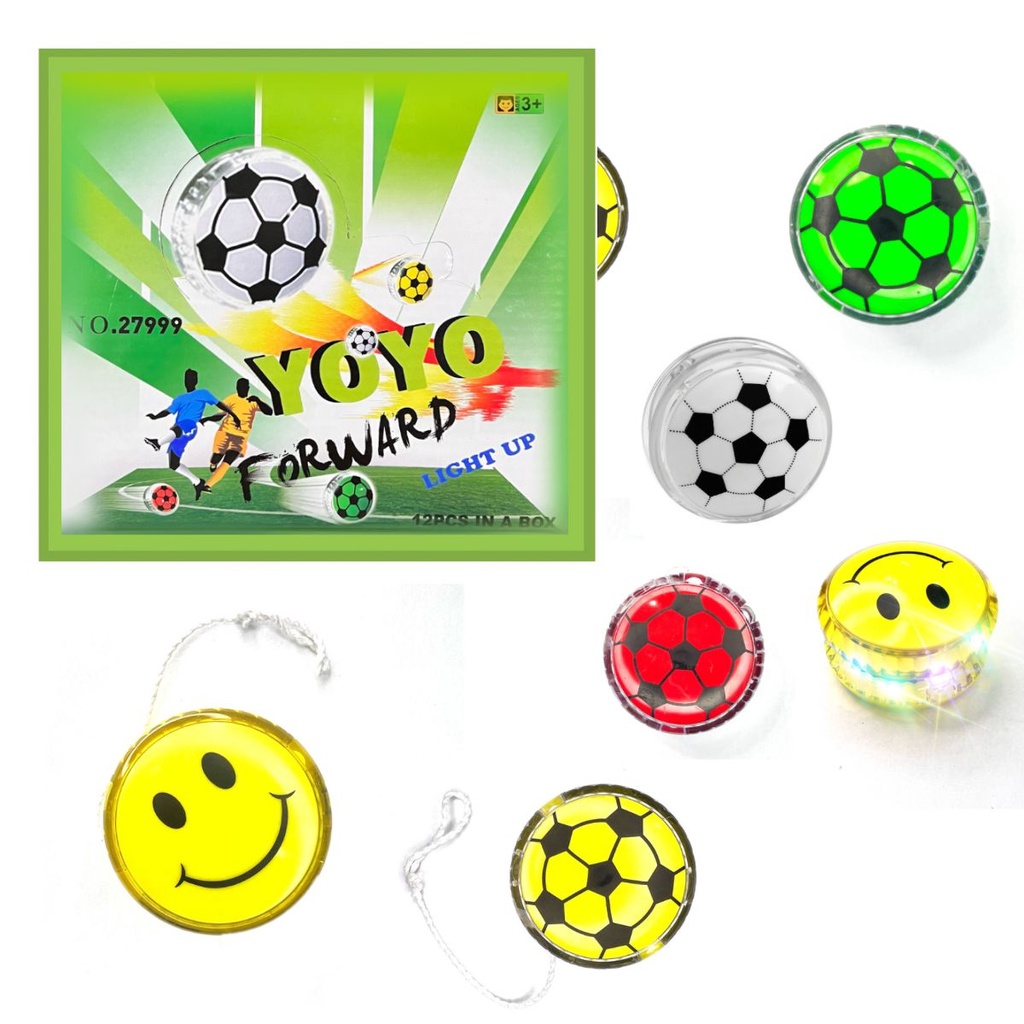 Kit com 12 Ioiôs Profissionais com LED  Brinquedo Divertido e Luminoso | Yo-Yo Infantil
