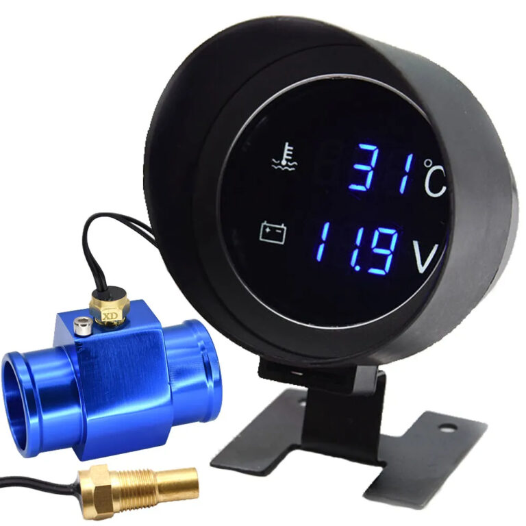 Medidor De Temperatura De Água/Voltagem Para Auto