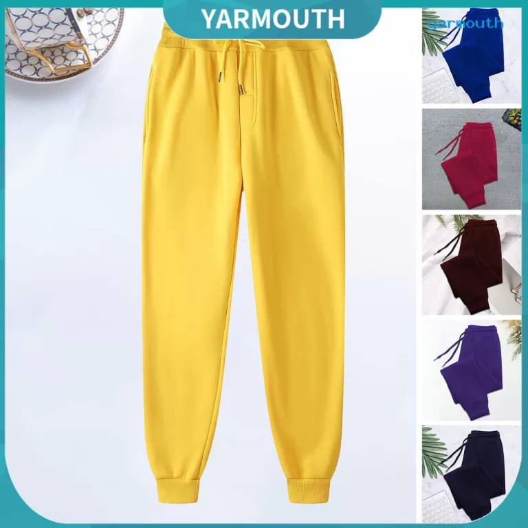 [YAR] Calça De Moletom Masculina Casual De Cor S