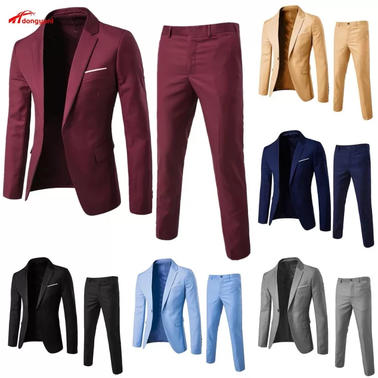 [LHO] 1 Conjunto Homens Calças Blazer Pants Cor S