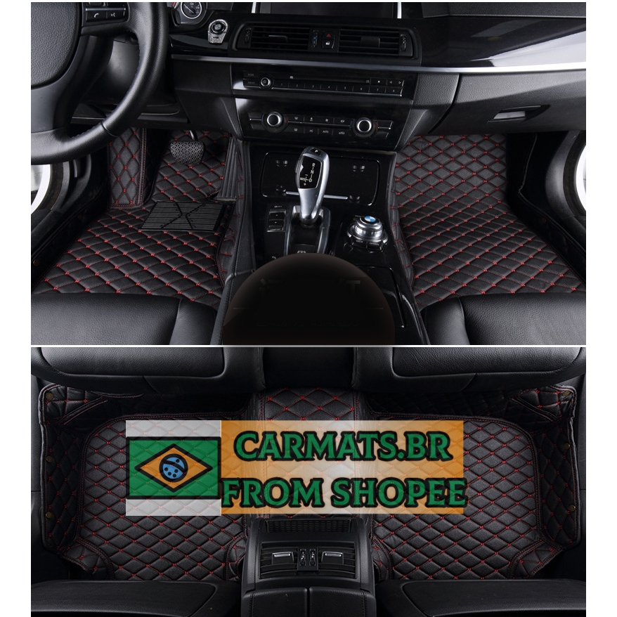 Estes são tapetes de carro em couro, não universais, feitos de couro PU, resistentes ao desgaste