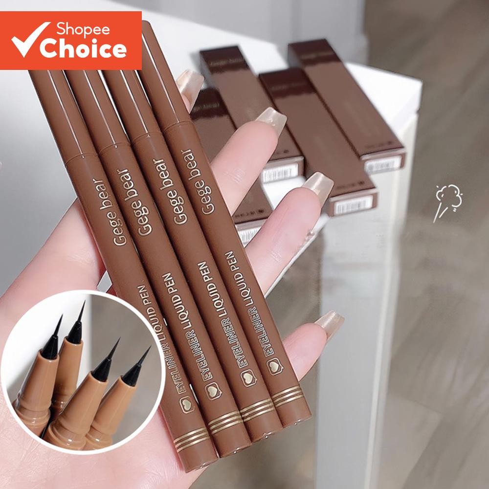 Caneta Gege Bear Eyeliner Líquido À Prova Dágua , De Manchas , Maquiagem Rápida E Precisa , Secagem
