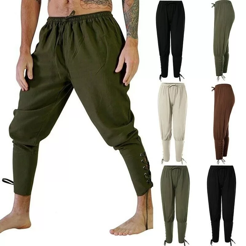 Calça Renascentista Medieval Cosplay Pirata