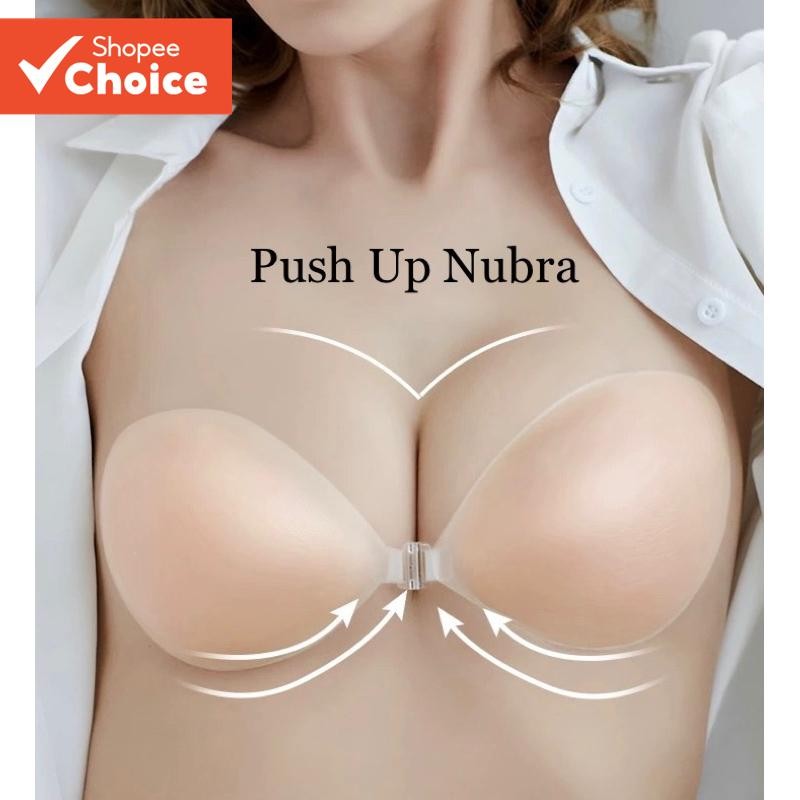 Capas Reutilizáveis Para Mamilos De Silicone-Sem Alças , Push-Up , Tom De Pele Natural , Adesivo For