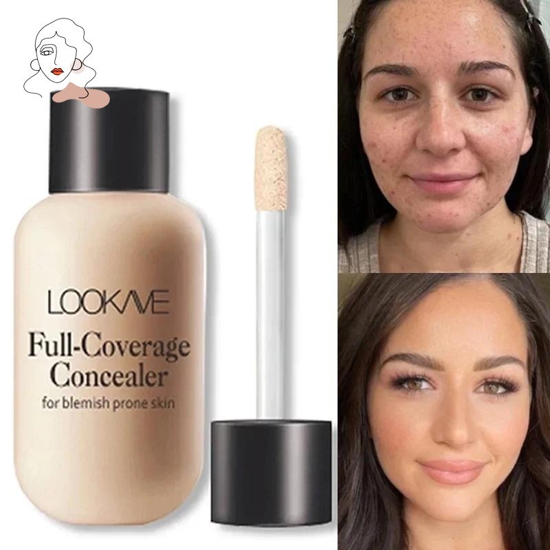 12ML Base Líquida Fosco Liso Longo Desgaste Cobertura Completa Acne Em Círculo Escuro Mancha De Lisa