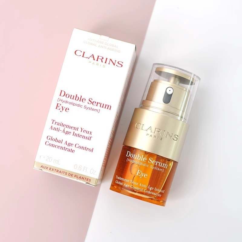 Novo Cla.rins Essência De Extrato Duplo Creme De Olhos Desbotar Olheiras Escuras Anti-Rugas Melhorar
