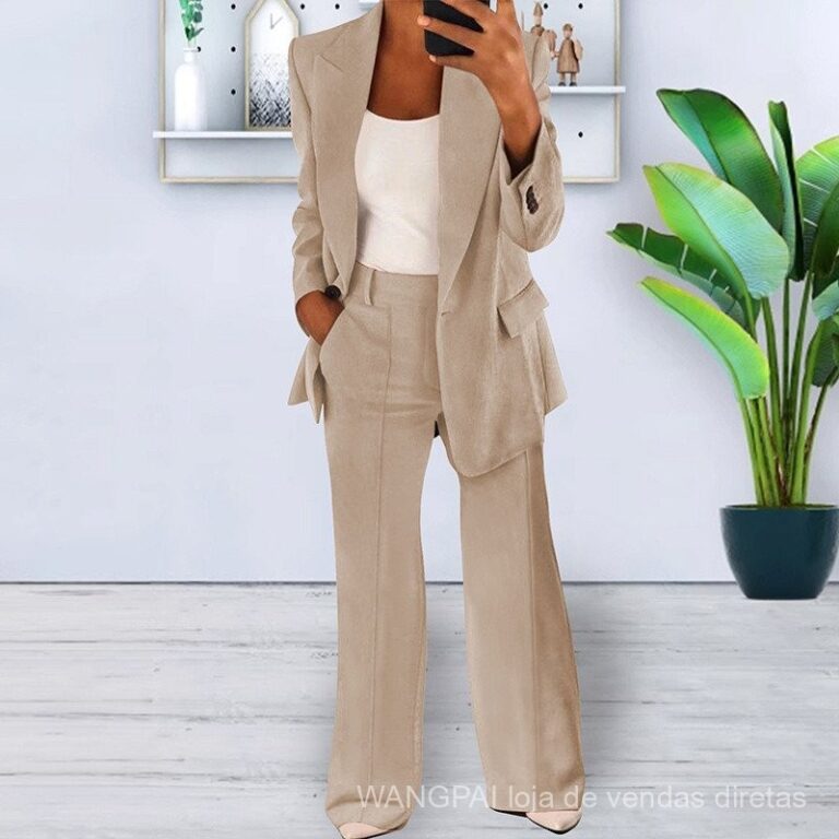 Conjunto feminino de manga comprida fino cardigan 