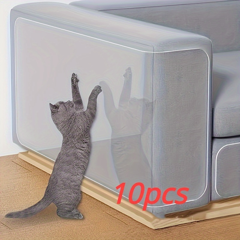 10pcs Filme anti arranhador arranhão para cantos – protetor de arranhões transparente flexível gato