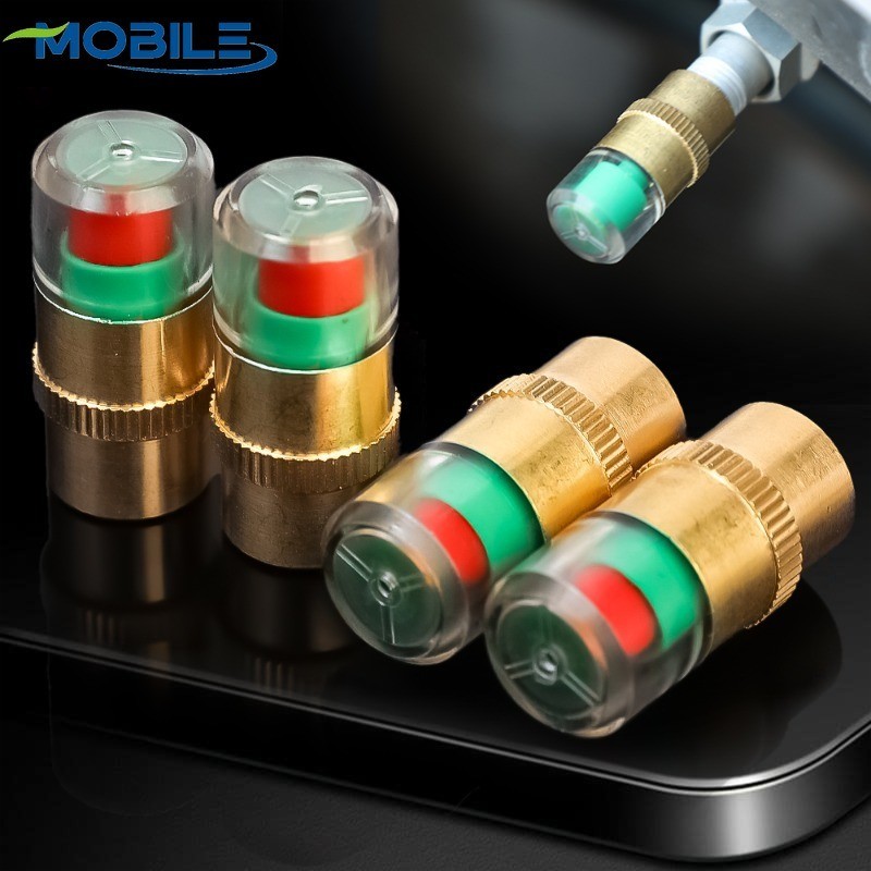 2/4/8Pcs Sensor Universal De Tampa De Válvula-Indicador De Pressão De Pneus Para Carros-Monitorament