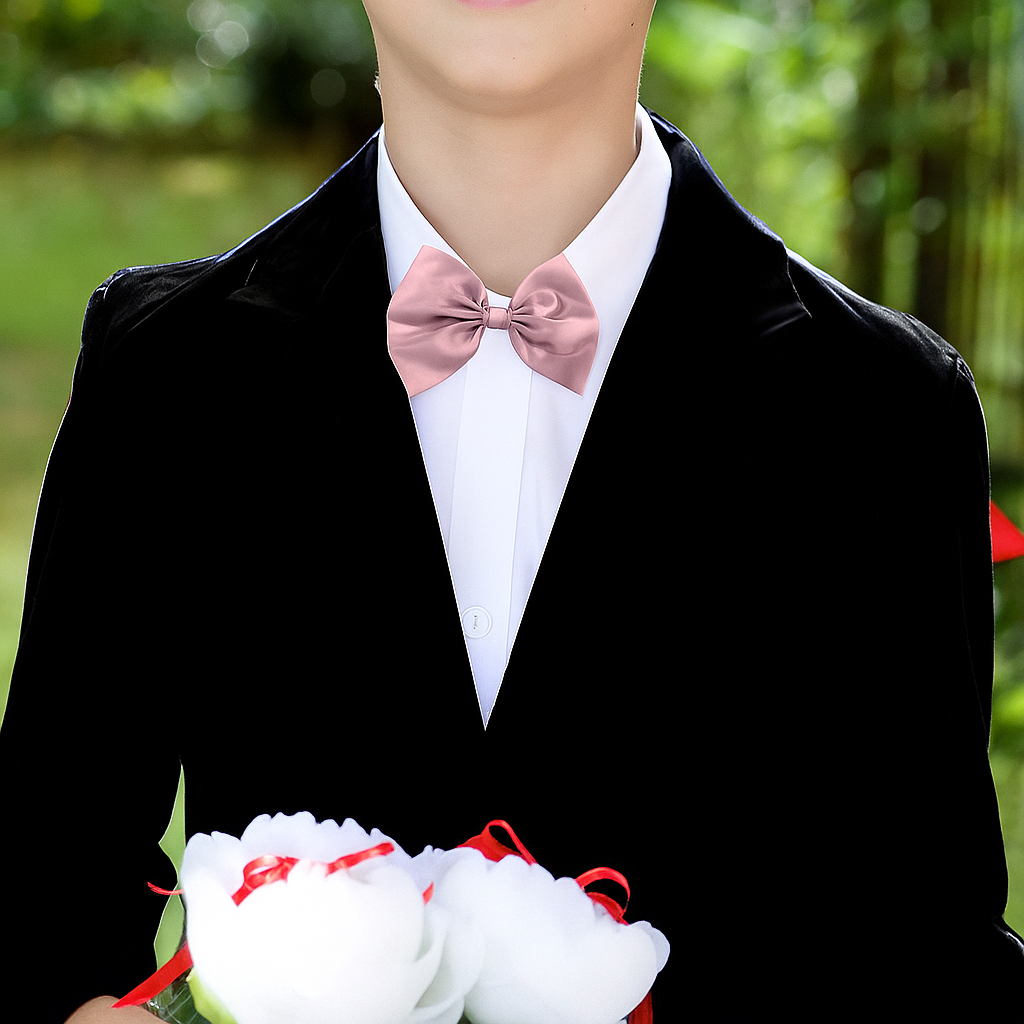 Gravata Pajem Acessorio Casamento Rose  REF4198