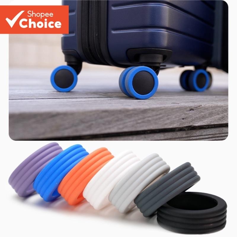 Capas Protetoras Para Rodas De Bagagem Com 8 Pacotes : Rodízios De Silicone Amortecimento De Ruído V