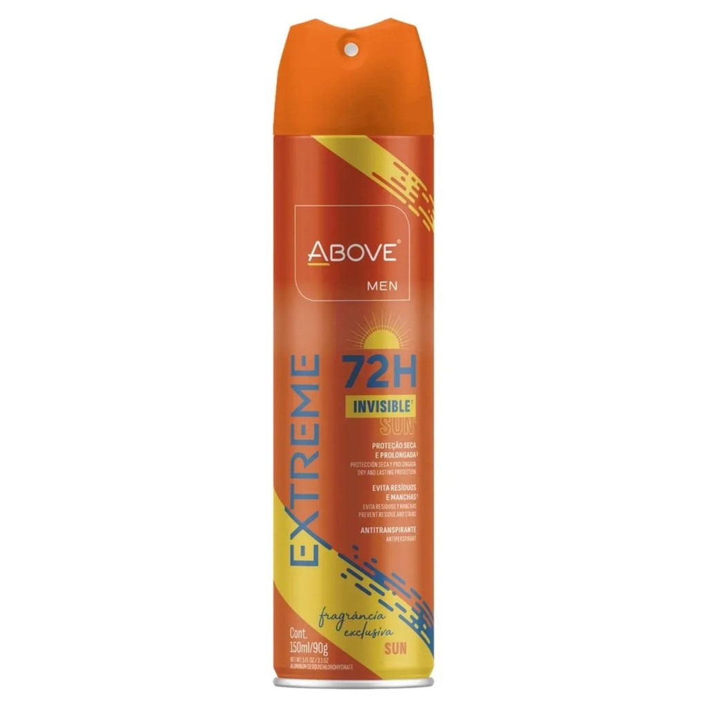 Desodorante Extreme Men Invisible Sun 150ml Above 72h