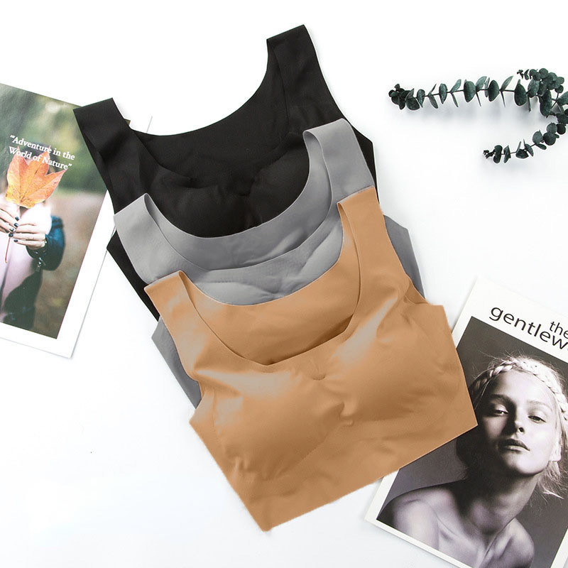 Sutiã Esportivo Confortável De Renda Japonesa Para Mulheres Plus Size Push Up Sem Fio