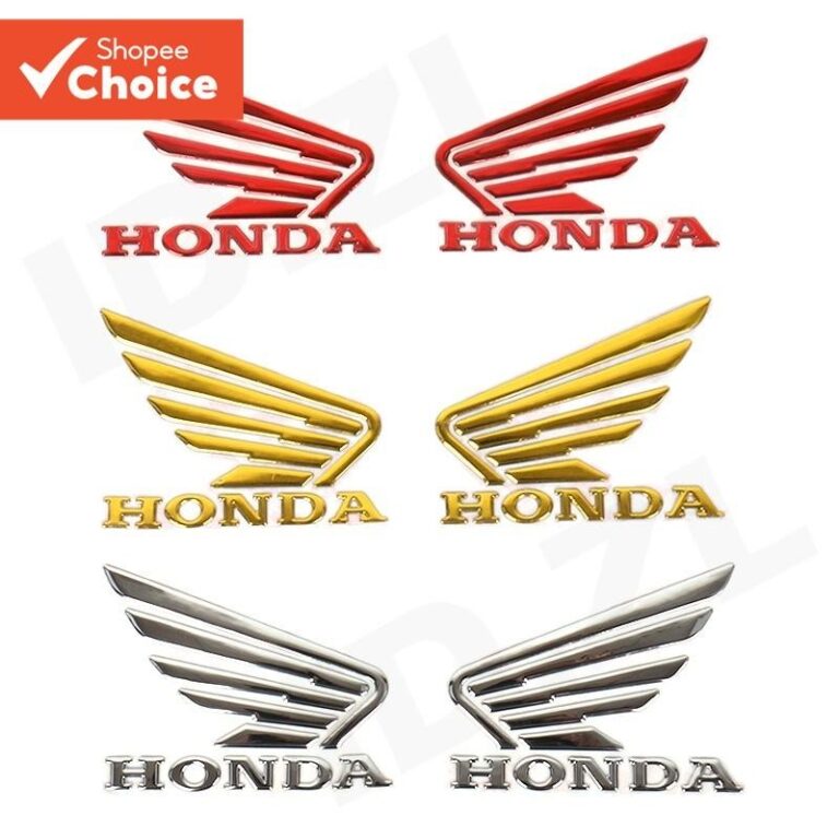 Para Honda Wings 3M 3D Adesivos De Emblema De Borr