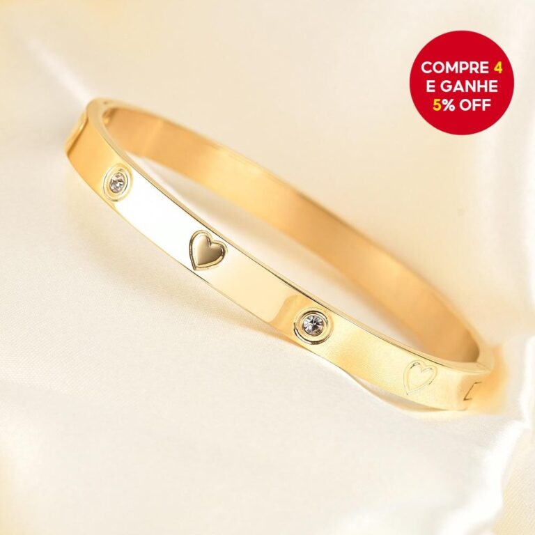 Pulseira De Aço Inoxidável De Ouro De Liga De Zi
