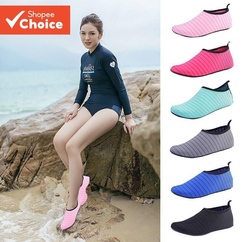 Meias Aquáticas De Secagem Rápida Femininas Antiderrapantes Sapatos De Água Para Praia Piscina Nataç