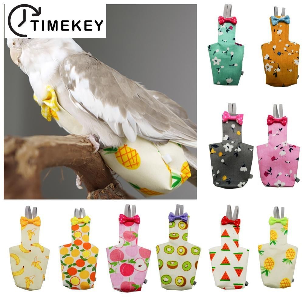 TKEY Roupa De Vôo De Fraldas De Papagaio Para Periquito Pombinho Médio Grande Pássaro De Estimação C
