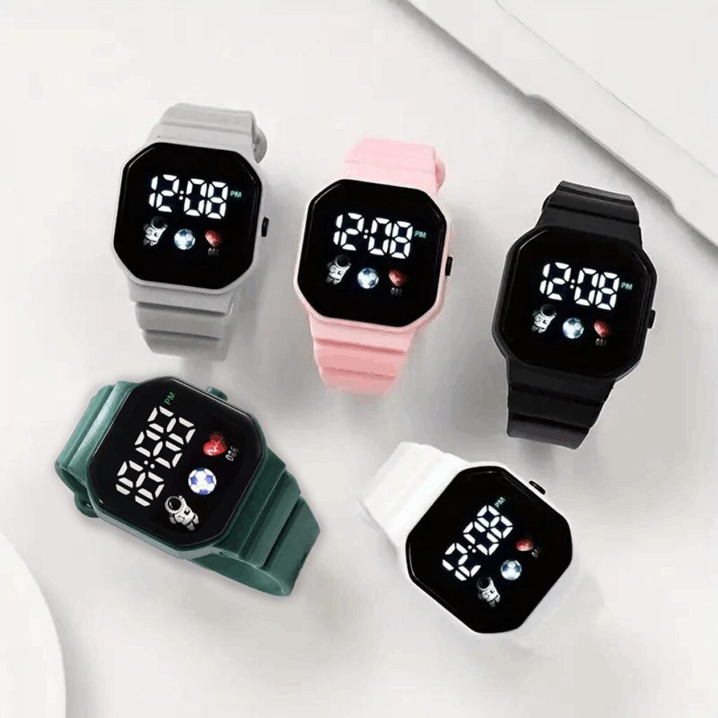 Relógio De Pulso Digital Infantil À Prova Dágua Unicórnio Para Crianças Design Elegante De Estudante