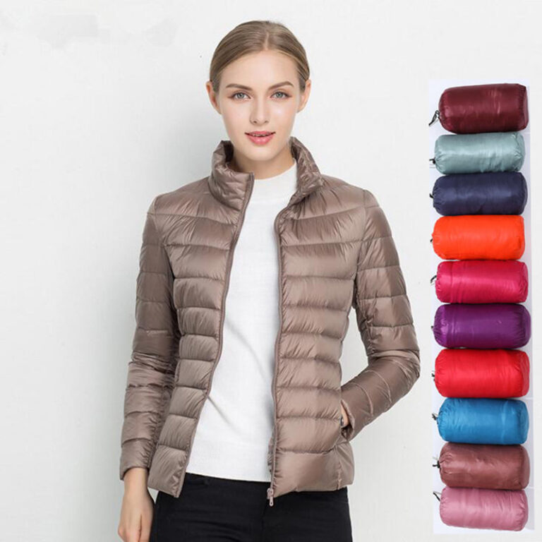 Casaco Ultraleve E Leve parkas Quente Coreano Curt