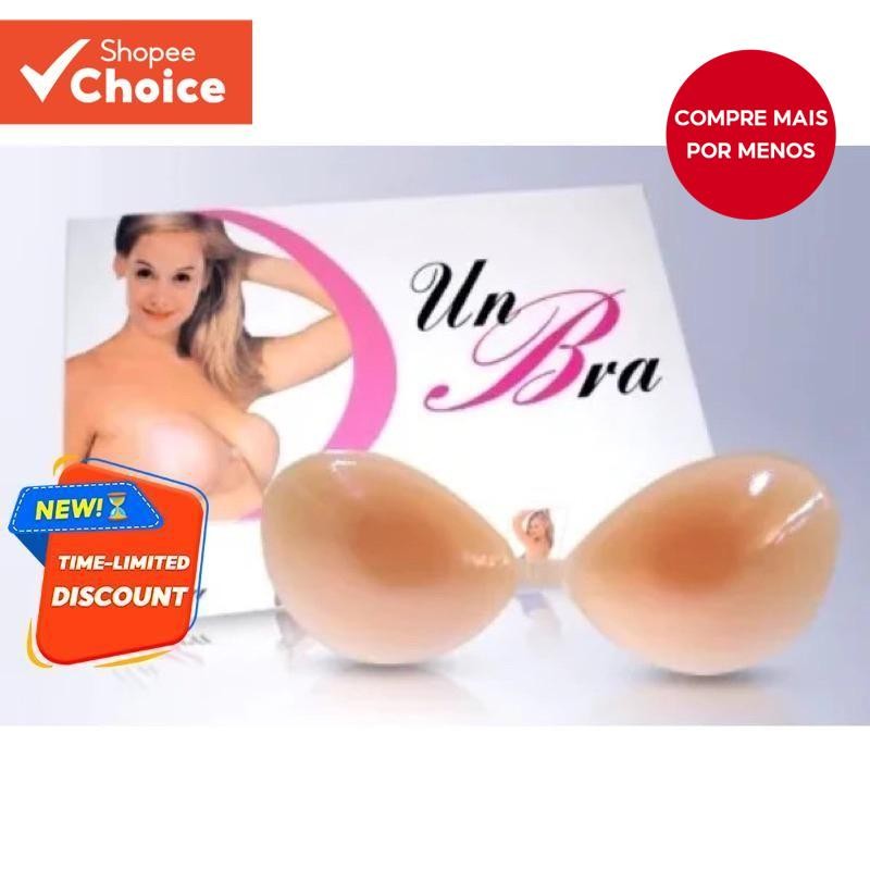 Sutiã Push-Up De Silicone Autoadesivo-Levantamento Invisível Para Decote Natural | Reutilizável