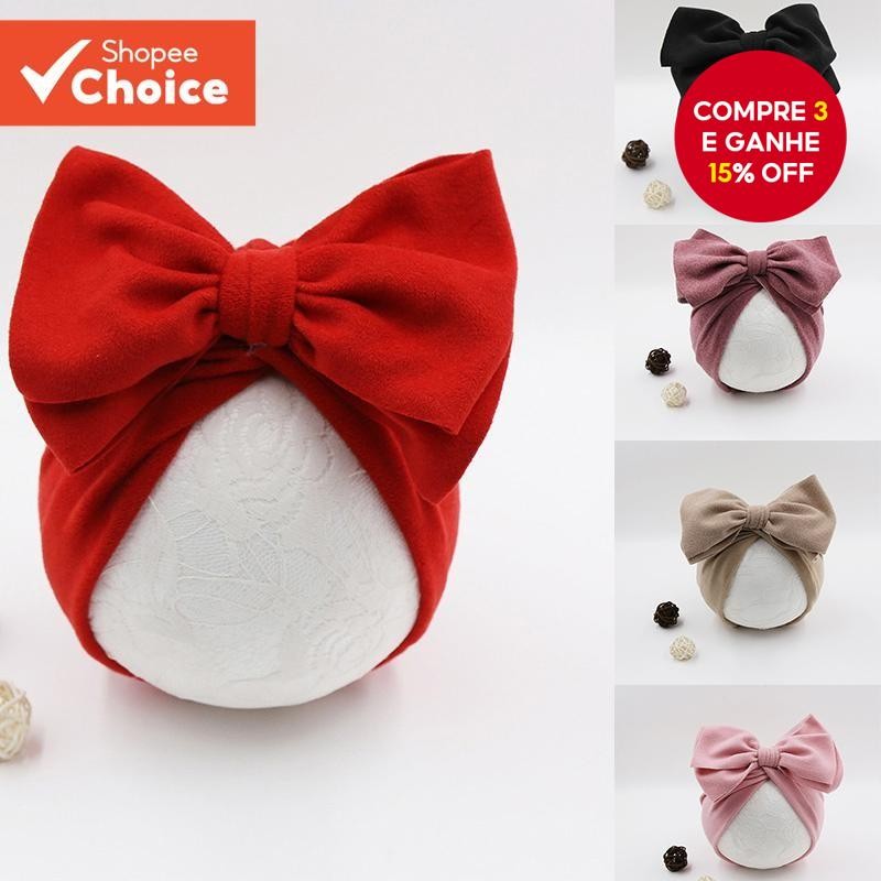 Adorável Faixa De Cabeça Para Bebês Meninas Com Laço Grande Fotografia , Chapéu Recém-Nascidos