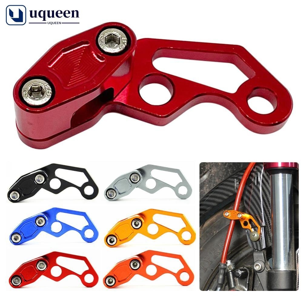 UQUEEN Universal CNC Clip De Freio De Motocicleta Mangueira De Óleo Modificado Liga De Alumínio C1L1
